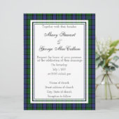 MacCallum Scottish Wedding Einladung (Stehend Vorderseite)