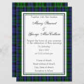 MacCallum Scottish Wedding Einladung (Vorne/Hinten)