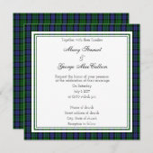 MacCallum Scottish Wedding Square Einladung (Vorne/Hinten)