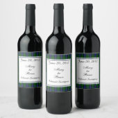 MacCallum Scottish Wedding Wine Label Weinetikett (Flaschen)