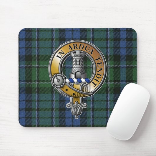 MacCallum Tartan & Abzeichen Mousepad (Mit Mouse)