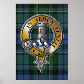 MacCallum Tartan & Abzeichen Poster (Vorne)