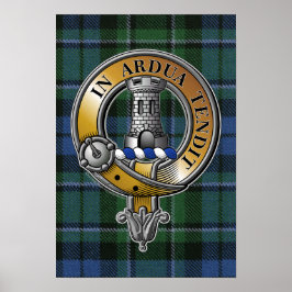 MacCallum Tartan & Abzeichen Poster