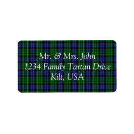 MacCallum Tartan Label Adressaufkleber
