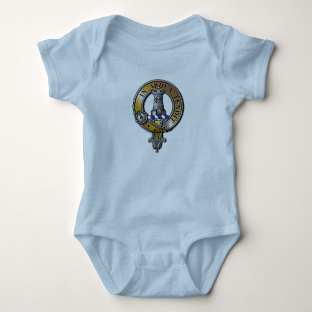 MacCallum Wappen Abzeichen Baby Strampler (Vorderseite)
