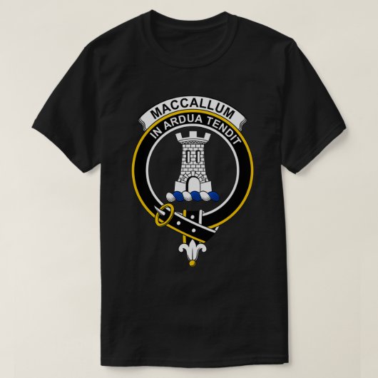 MacCallum Wappen Tartan Clan Scottish Clan T-Shirt (Design vorne)