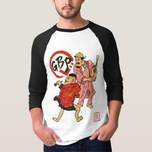 Maccaronin Scroll Krieger T-Shirt (Vorderseite)