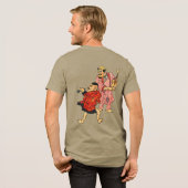 Maccaronin Scroll Warriors IV Tri-Blend Shirt (Rückseite voll)