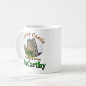 MacCarthy, das vom Zuhause-Geschwätz-Schloss Kaffeetasse (Vorderseite Links)