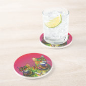 Macchi Cats Sandstone Untersetzer (Seite)