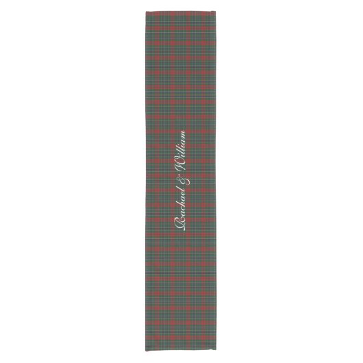 MacClain Clan Tartan Kariert Table Runner Kurzer Tischläufer (Vorderseite)