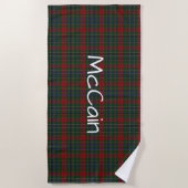 MacClain McLean Tartan Kariert Beach Handtuch (Vorderseite)