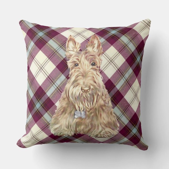 MacClean Tartan Scottie Kissen (Vorderseite)