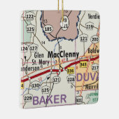 MacClenny Florida Map Keramikornament (Rechts)