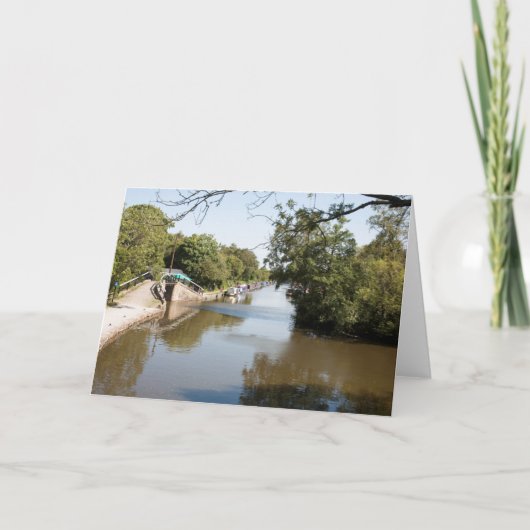 Macclesfield Canal Higher Poynton Cheshire Dankeskarte (Vorderseite)