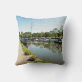 Macclesfield Canal Higher Poynton Cheshire Kissen (Rückseite)