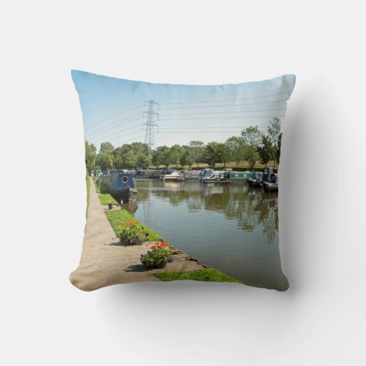 Macclesfield Canal Higher Poynton Cheshire Kissen (Vorderseite)