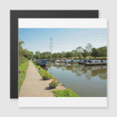 Macclesfield Canal Higher Poynton Cheshire Magnetkarte (Vorne/Hinten)