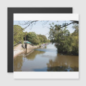 Macclesfield Canal Higher Poynton Cheshire Magnetkarte (Vorne/Hinten)