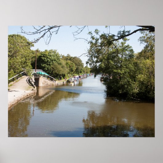 Macclesfield Canal Higher Poynton Cheshire Poster (Vorne)