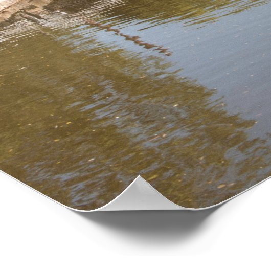 Macclesfield Canal Higher Poynton Cheshire Poster (Ecke)