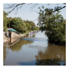 Macclesfield Canal Higher Poynton Cheshire Poster