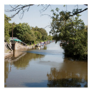 Macclesfield Canal Higher Poynton Cheshire Poster