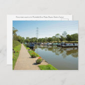 Macclesfield Canal Higher Poynton Cheshire Postkarte (Vorne/Hinten)