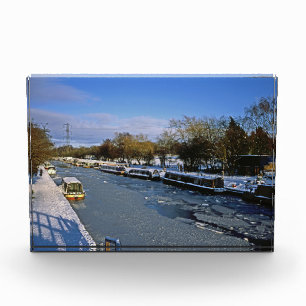 Macclesfield Canal Winter Cheshire Holiday Card Fotoblock