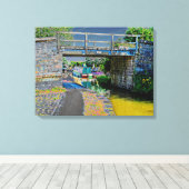 Macclesfield Cancard Acrylic Print Leinwanddruck (Insitu (Holzboden))