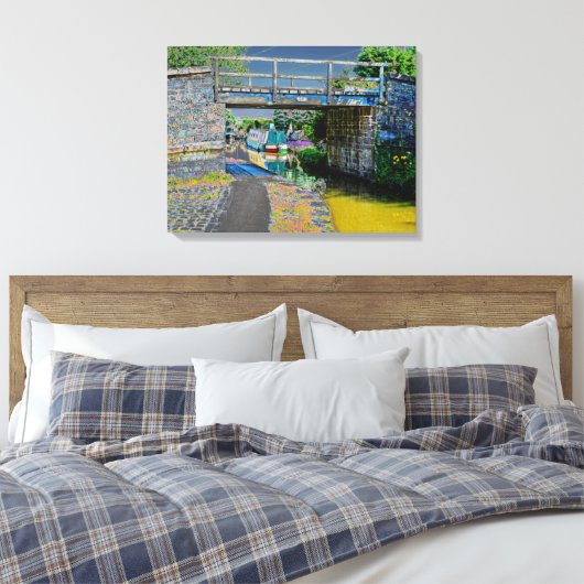 Macclesfield Cancard Acrylic Print Leinwanddruck (Insitu (Schlafzimmer))