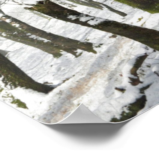 Macclesfield Forest Winter Card Canvas Print Poster (Ecke)