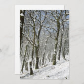Macclesfield Forest Winter Card Dankeskarte (Vorne/Hinten)