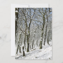 Macclesfield Forest Winter Card Dankeskarte