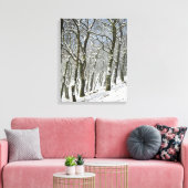 Macclesfield Forest Winter Card Leinwanddruck (Insitu (Wohnzimmer))
