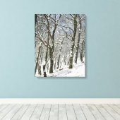 Macclesfield Forest Winter Card Leinwanddruck (Insitu (Holzboden))