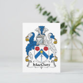MacClure-Familienwappen Postkarte (Stehend Vorderseite)