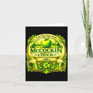 Maccockin Cider lustiger St. Patricks Tag  Karte