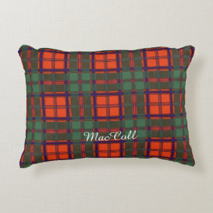 MacColl Clan karierter schottischer Kilt Tartan Dekokissen