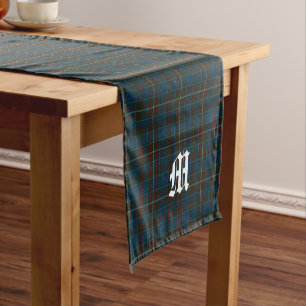 MacConnell Clan Tartan Kariert Mit Monogramm Kurzer Tischläufer