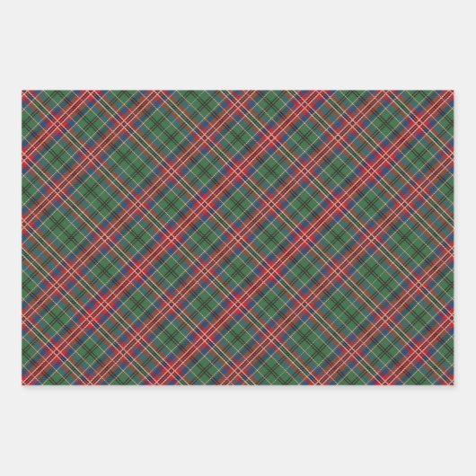 MacCulloch Tartan Karierte Weihnachten Geschenkpapier Set (Vorderseite 3)