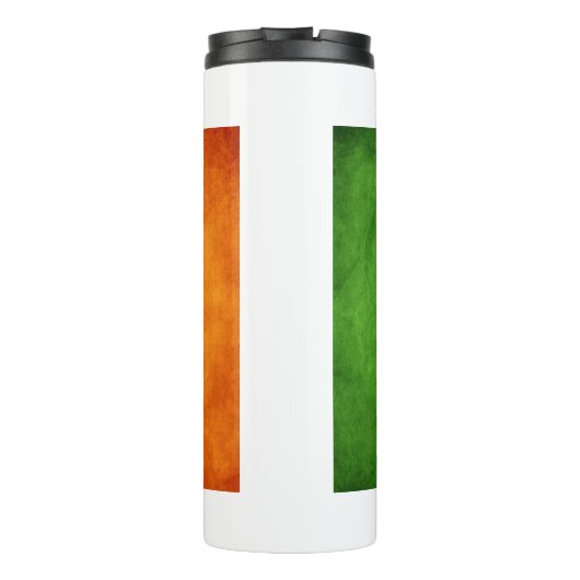 MacDermott-Familienwappen auf irischer Flagge Thermosbecher (Rückseite)