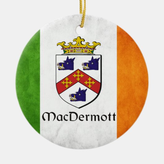 MacDermott Irish Keramik Ornament (Vorne)