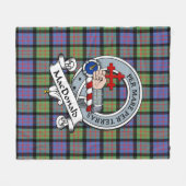 MacDonald Ancient Macdonalds of Sleat Clan Abzeich Fleecedecke (Vorderseite (Horizontal))