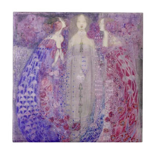 MacDonald Art Nouveau Die drei Düfte Fliese