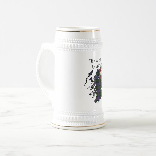 MacDonald Clan Abzeichen Stein Bierglas (Vorderseite Links)