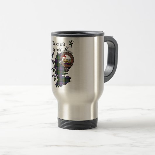 MacDonald Clan Abzeichen Travel Mug Reisebecher (VorderseiteRechts)