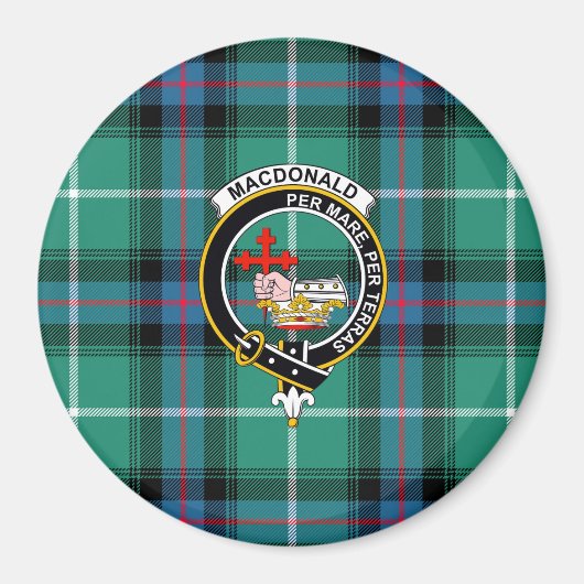 MacDonald Clan-Abzeichen und Targan Magnet (Vorne)