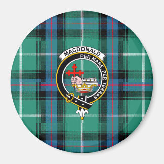 MacDonald Clan-Abzeichen und Tartan-Magnet Magnet