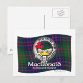 MacDonald Clan Cap Postkarte (Vorne/Hinten)